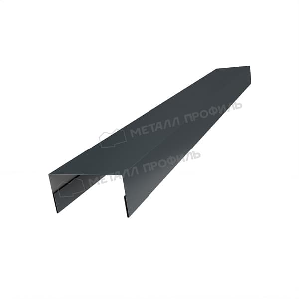 Планка крышки забора 60мм 35х65 х 2500 NormanMP (ПЭ-01-7016-0.5)