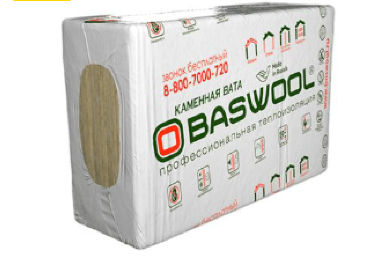 Плиты теплоизоляционные Baswool Фасад 140 1200х600х50 (0,216м3)