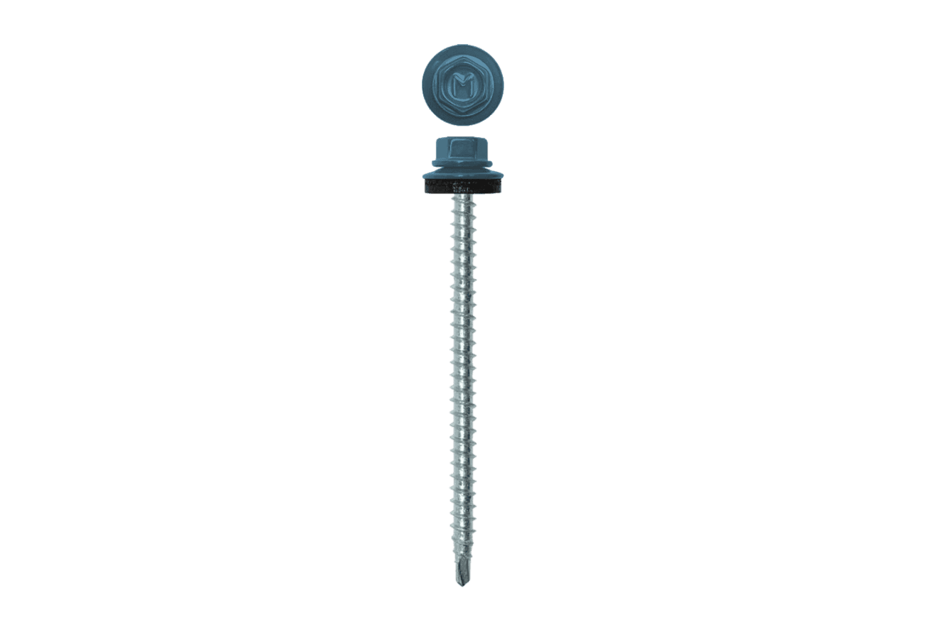 Саморез кровельный Daxmer 4,8х70 RAL 5024 (100) сверло №1