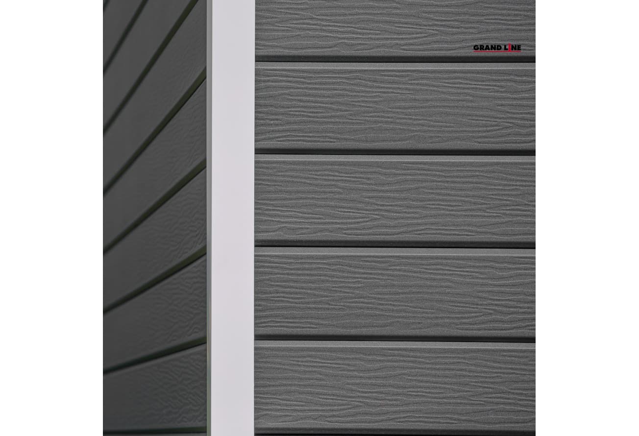 ЭкоБрус 3D Grand Line 0,5 Drap с пленкой RAL 7024 мокрый асфальт