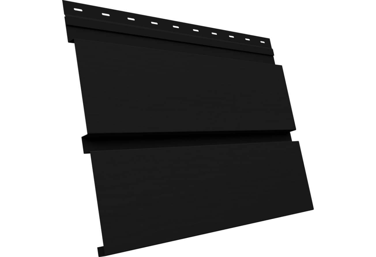 Квадро Брус 3D в01 Grand Line 0,5 Velur с пленкой RAL 9005 черный