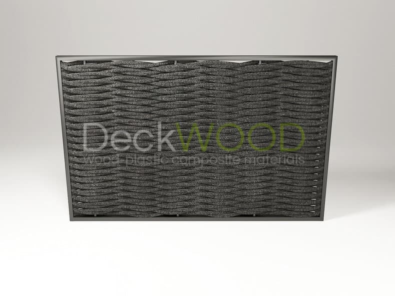 Плетеное ограждение DeckWOOD от 500 мм до 2900 мм черный фото