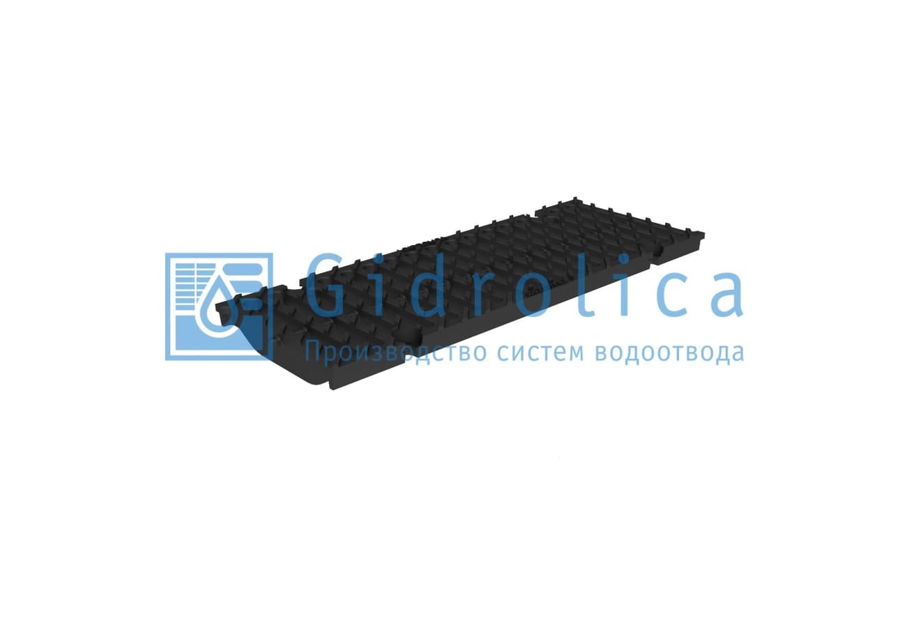 Решетка водоприемная Gidrolica Super РВ -15.19.50 - щелевая чугунная ВЧ, кл. E600 (50159E)