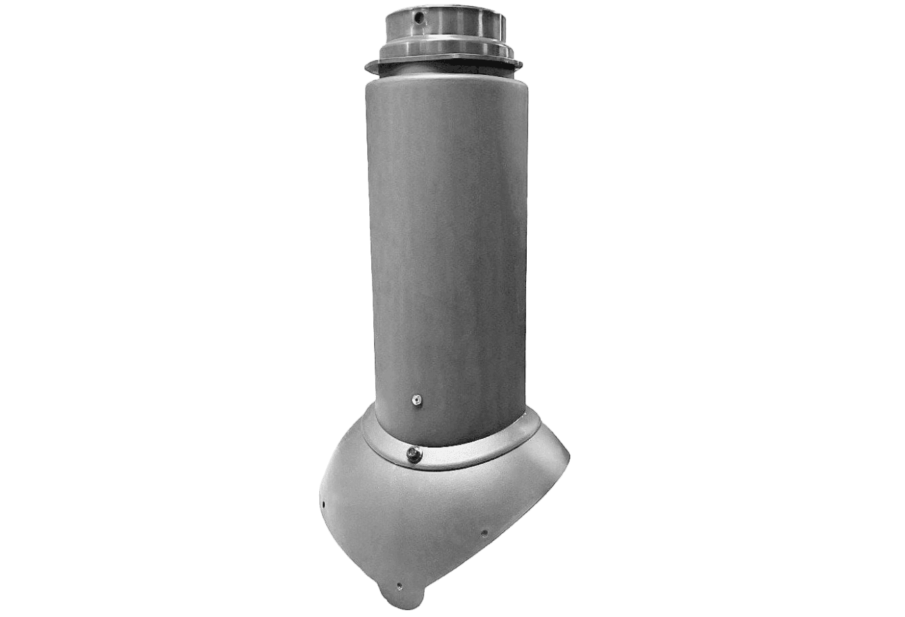 Выход канализации Krovent Pipe-VT 110/125 Изолированный серый