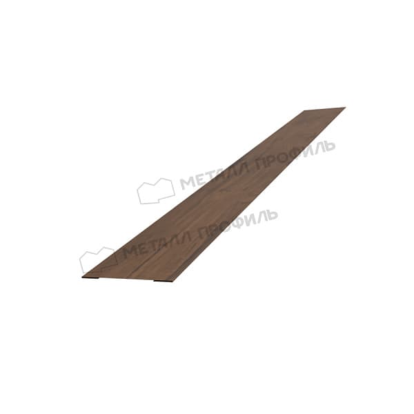 Планка крепежная забора 60 х 2500 (ECOSTEEL_MA-01-МореныйДуб-0.5)