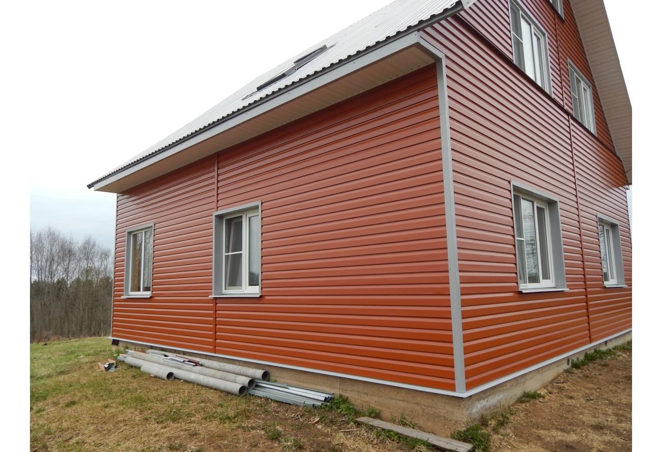 Корабельная доска Grand Line 0,45 ПЭ RAL 8004 терракота