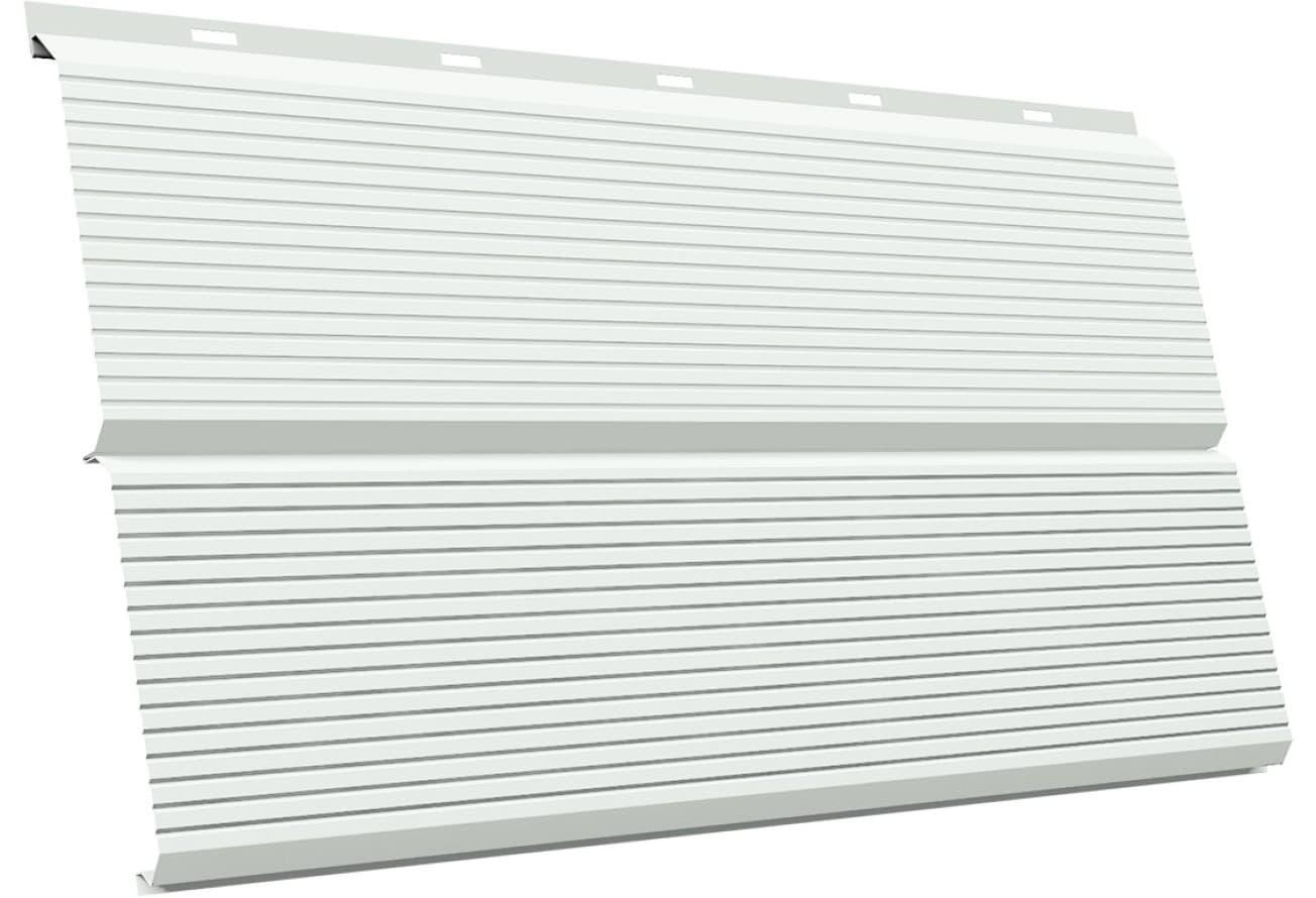 ЭкоБрус Гофр Grand Line 0,45 ПЭ RAL 9003 сигнальный белый