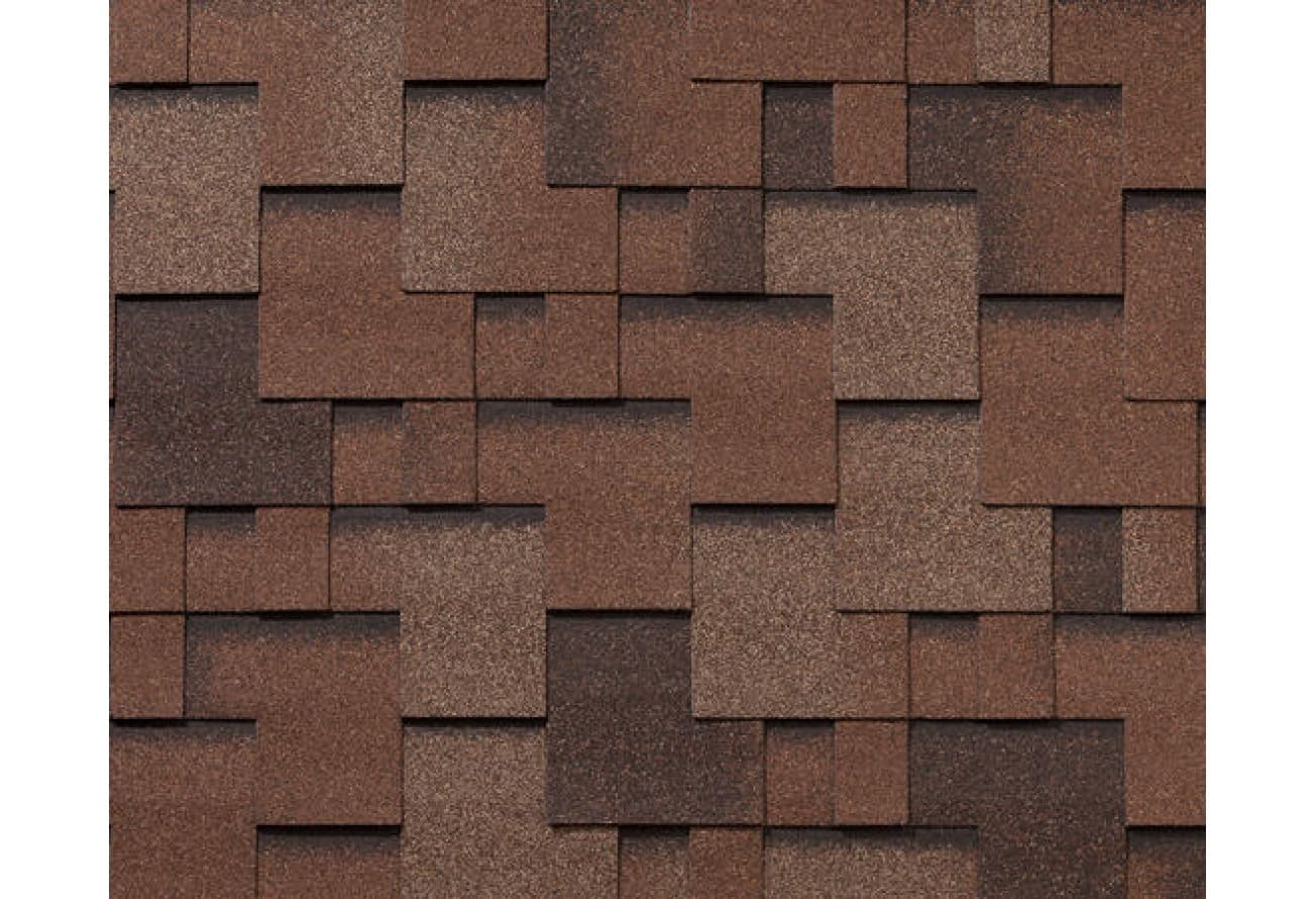 Черепица гибкая RoofShield Классик Модерн коричневый с оттенением