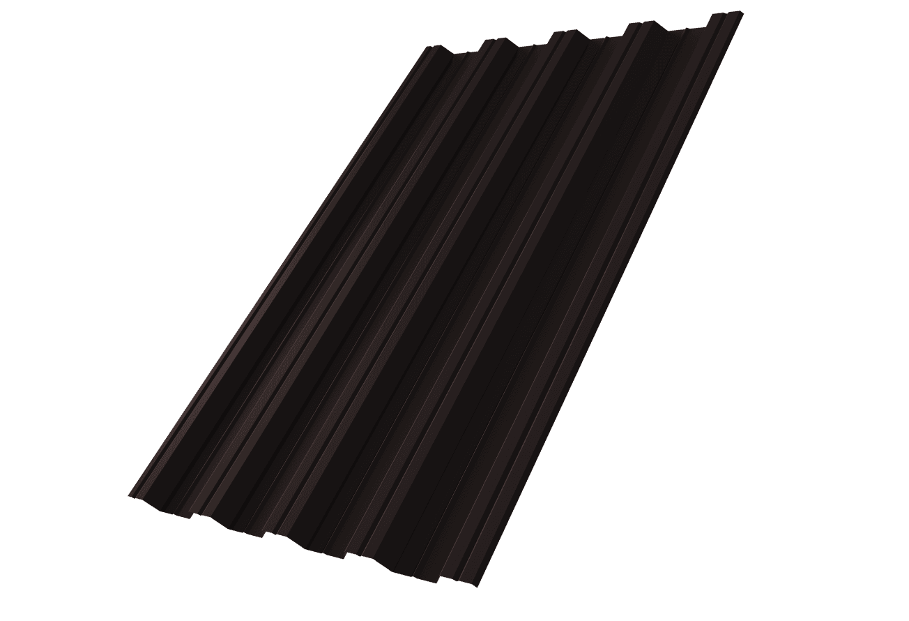 Профнастил НС44R Grand Line 0,5 Drap ТХ RAL 9005 черный