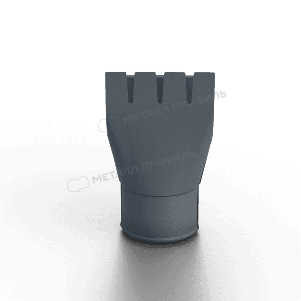 Воронка выпускная МЕТАЛЛ ПРОФИЛЬ Foramina Freeze D125/100 Серый Сланец