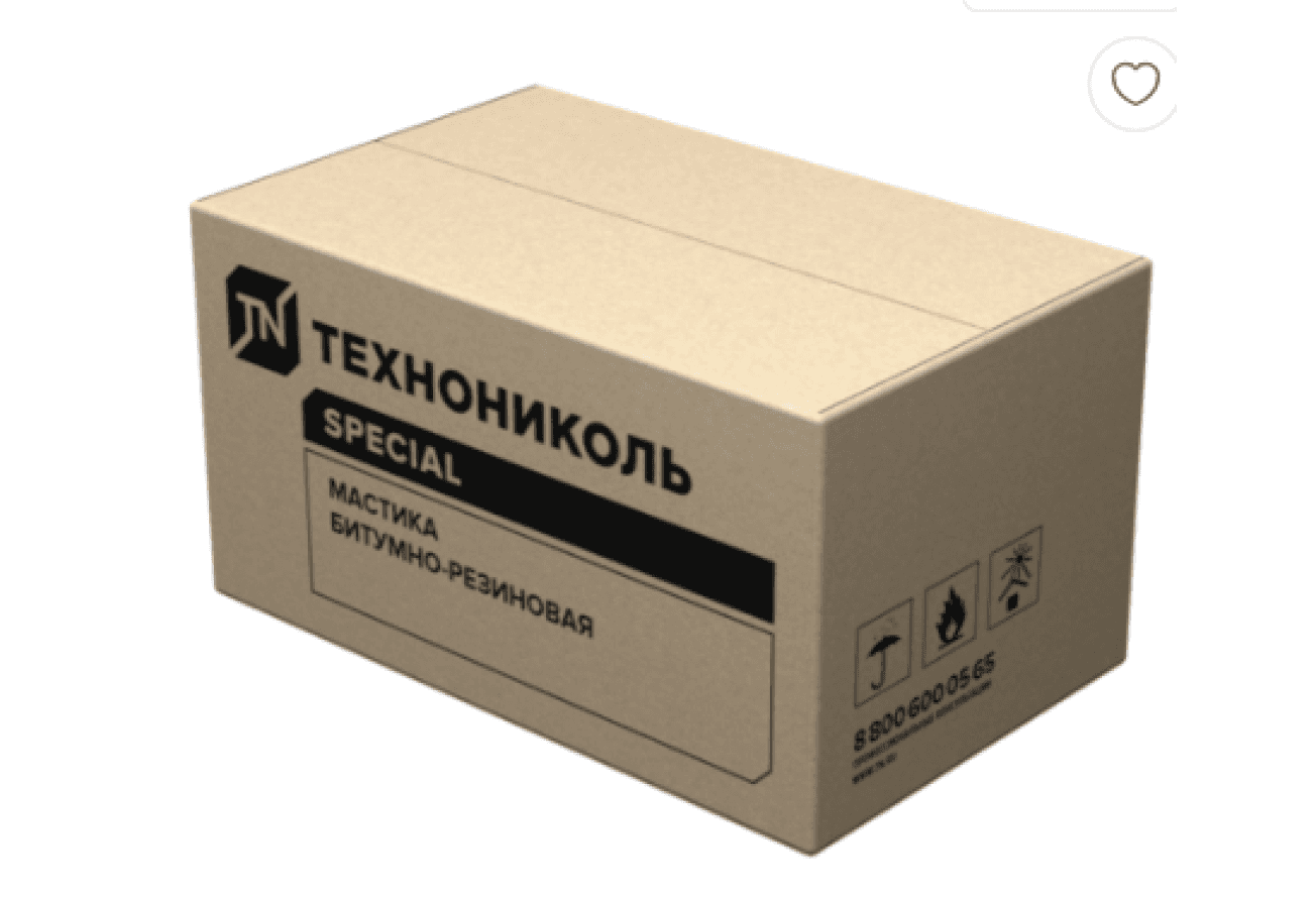 Мастика битумно-резиновая Технониколь МБР-90 14кг (коробка)