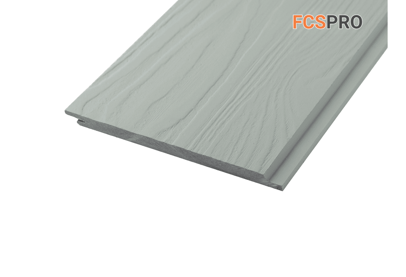 Фиброцементный сайдинг 190х10мм FCSPRO Wood Click F06 дождливый океан (3м)