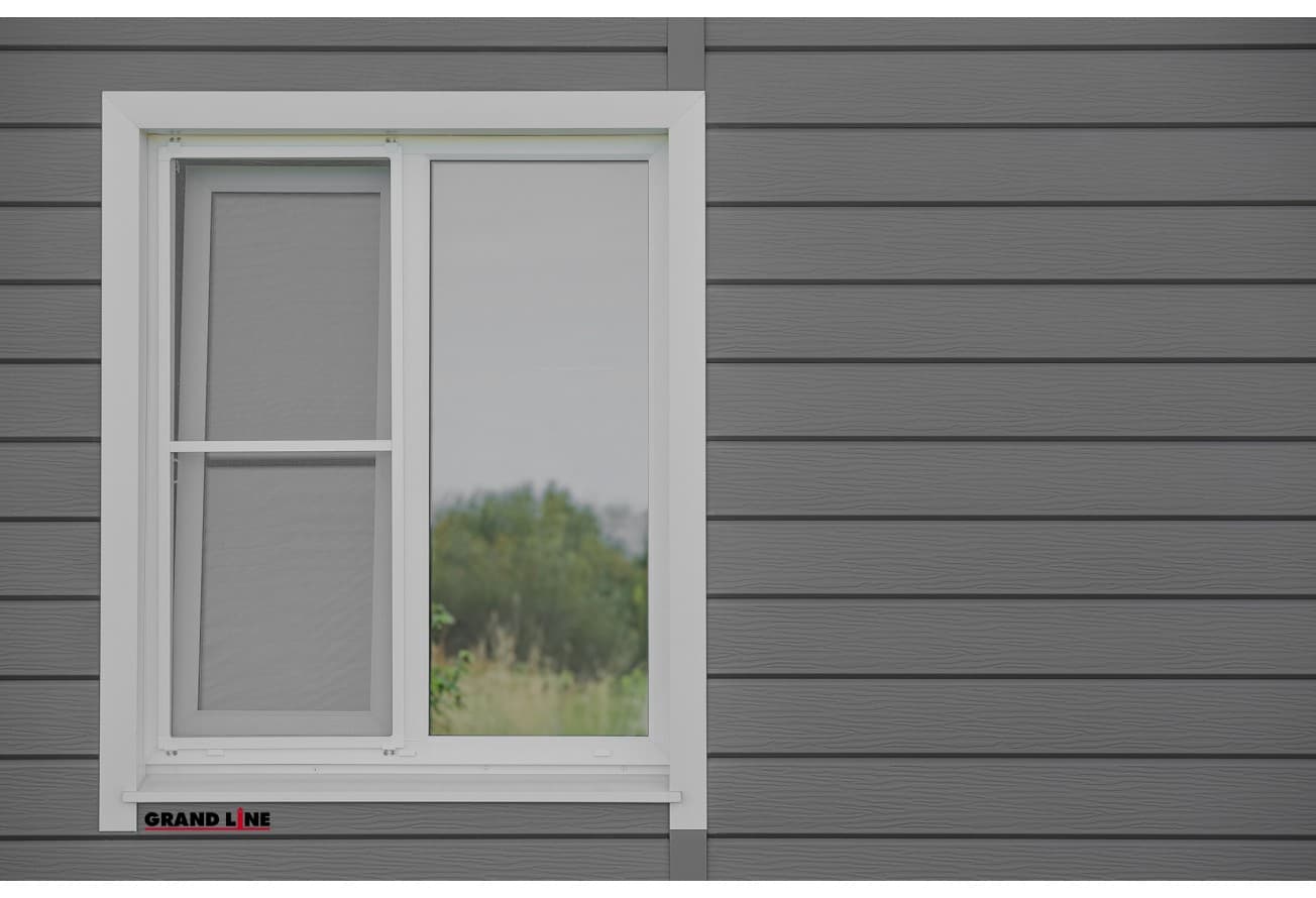 ЭкоБрус 3D Grand Line 0,5 Drap с пленкой RAL 7024 мокрый асфальт