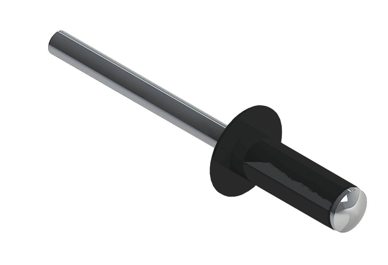Заклёпка вытяжная Daxmer 3,2х8 RAL 9005 (20х1000шт) ал/ст