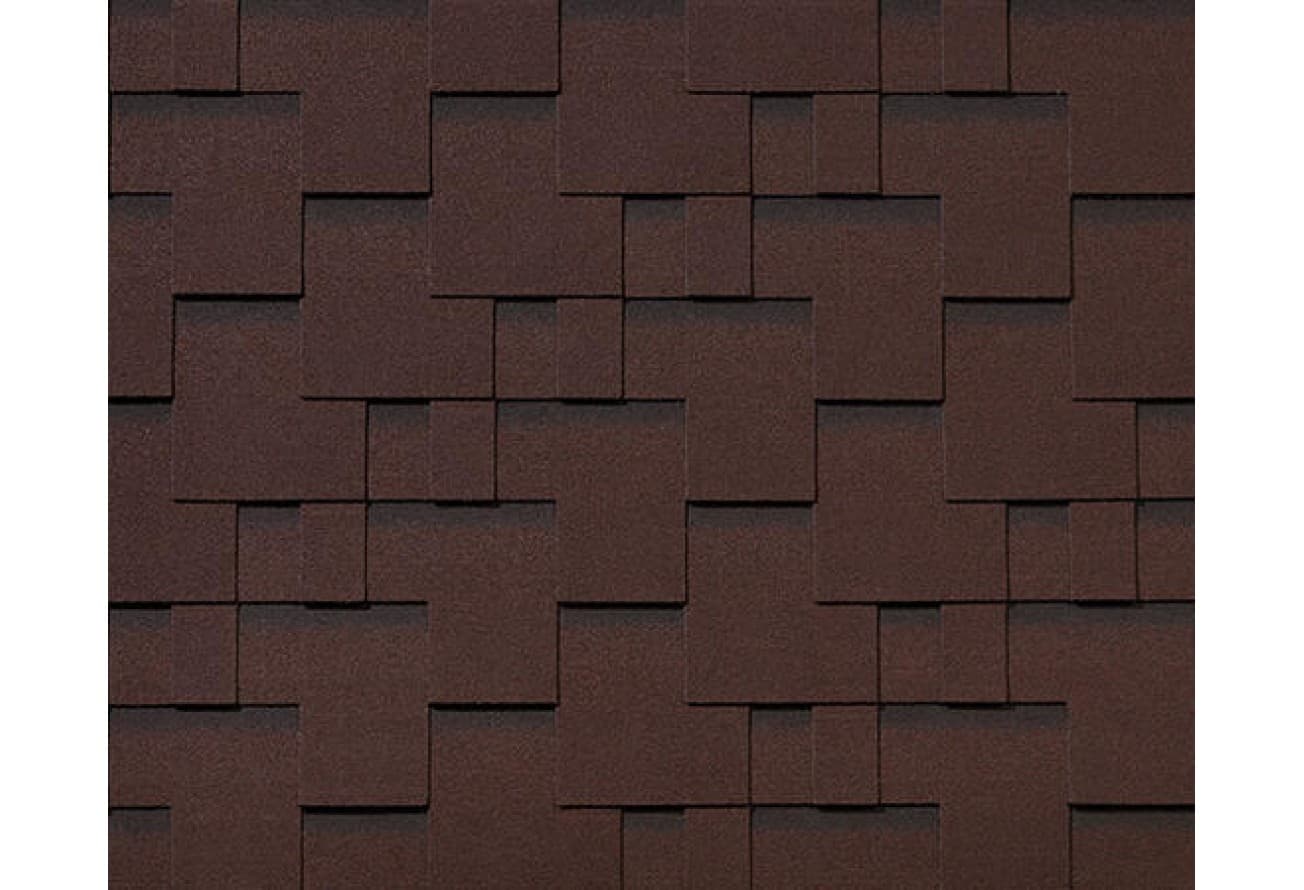 Черепица гибкая RoofShield Премиум Модерн каштан