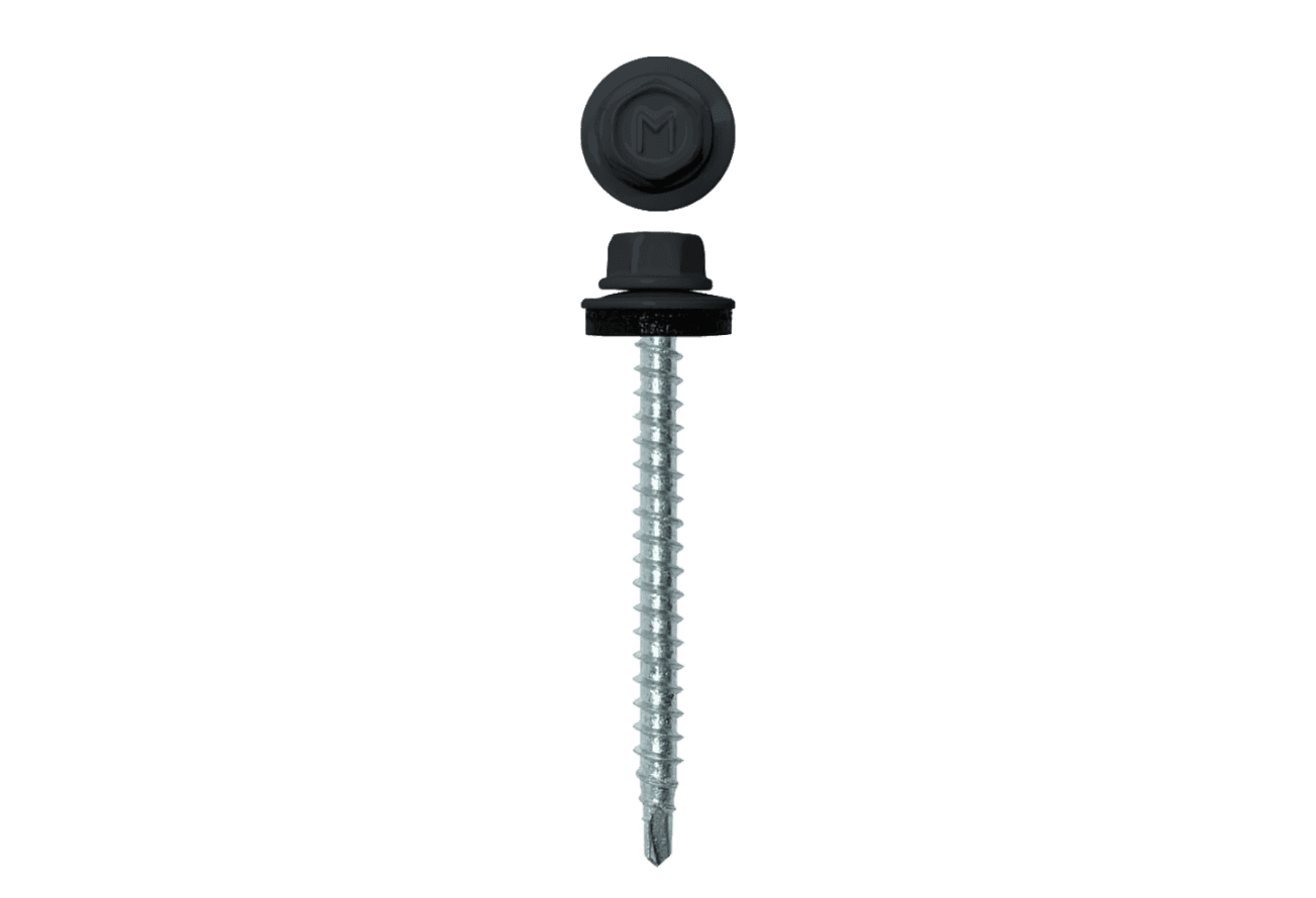 Саморез кровельный Daxmer 4,8х50 RAL 7016 (150) сверло №1