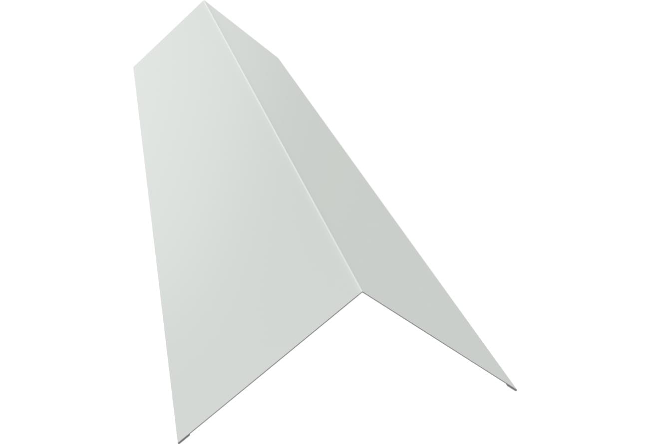 Планка конька плоского 145х145 Grand Line 0,45 Drap ТХ RAL 9003 сигнальный белый (2м)