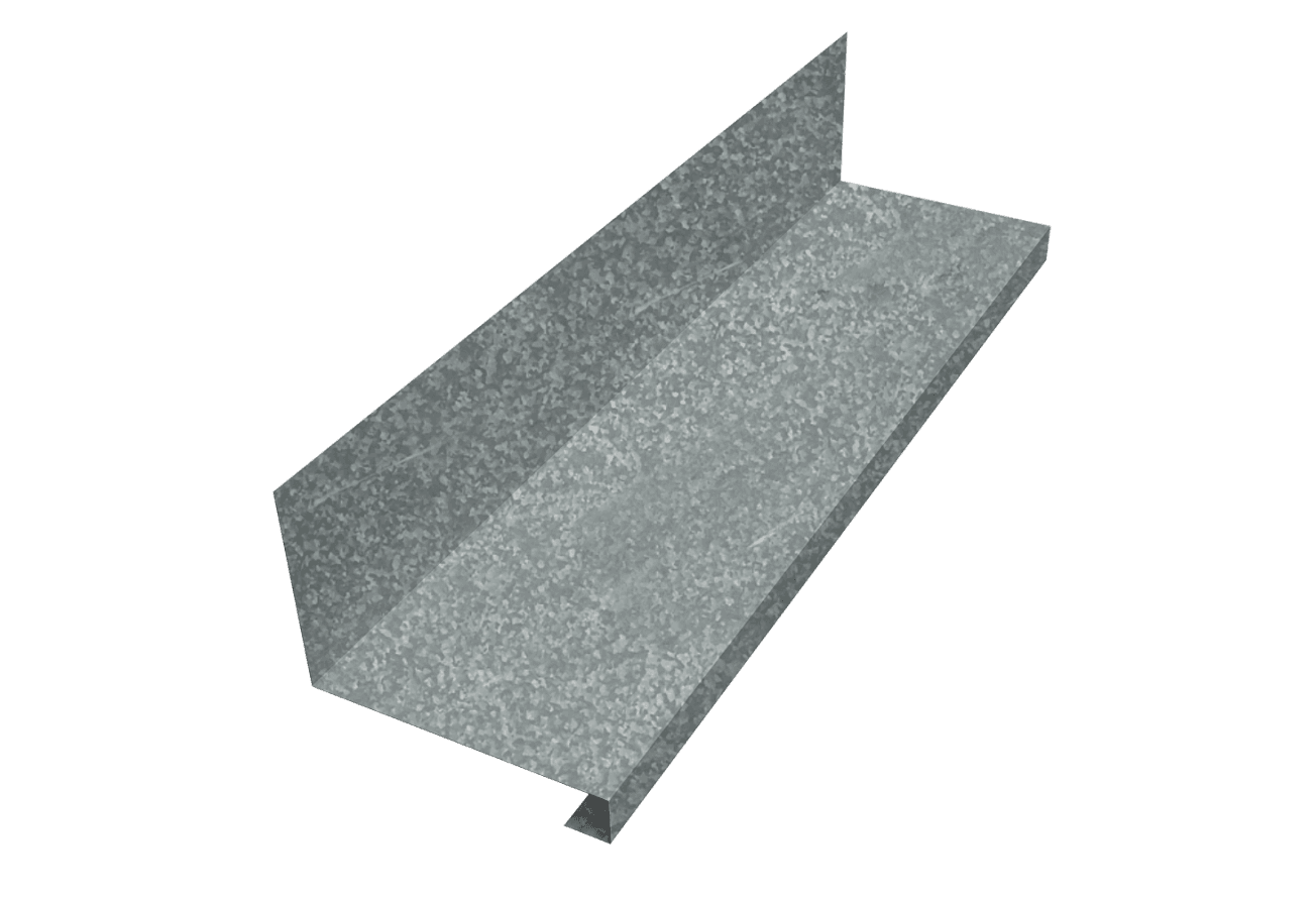 Планка примыкание нижнее к трубе фальц Grand Line 0,45 Zn (3м)