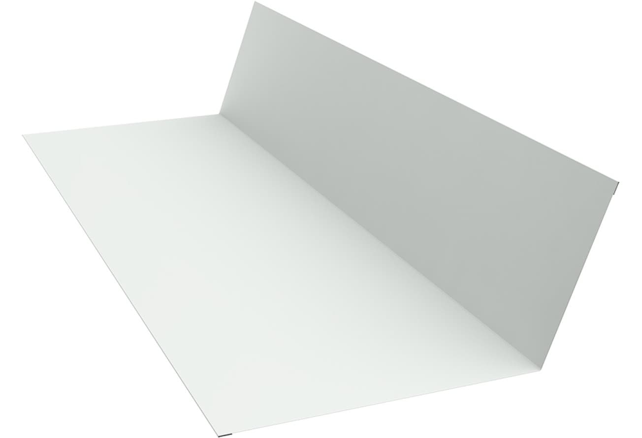 Планка примыкания 150х250 Grand Line 0,45 Drap ТХ RAL 9003 сигнальный белый (3м)