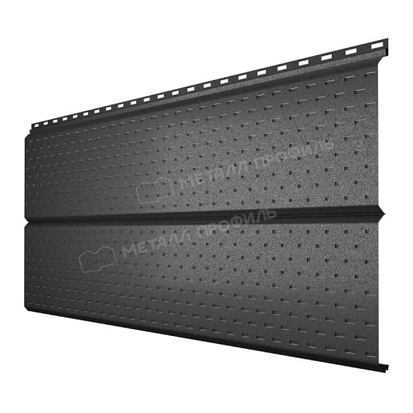 Софит МЕТАЛЛ ПРОФИЛЬ Lбрус-XL-14х335 (VALORI-20-Темный Сланец-0.5)