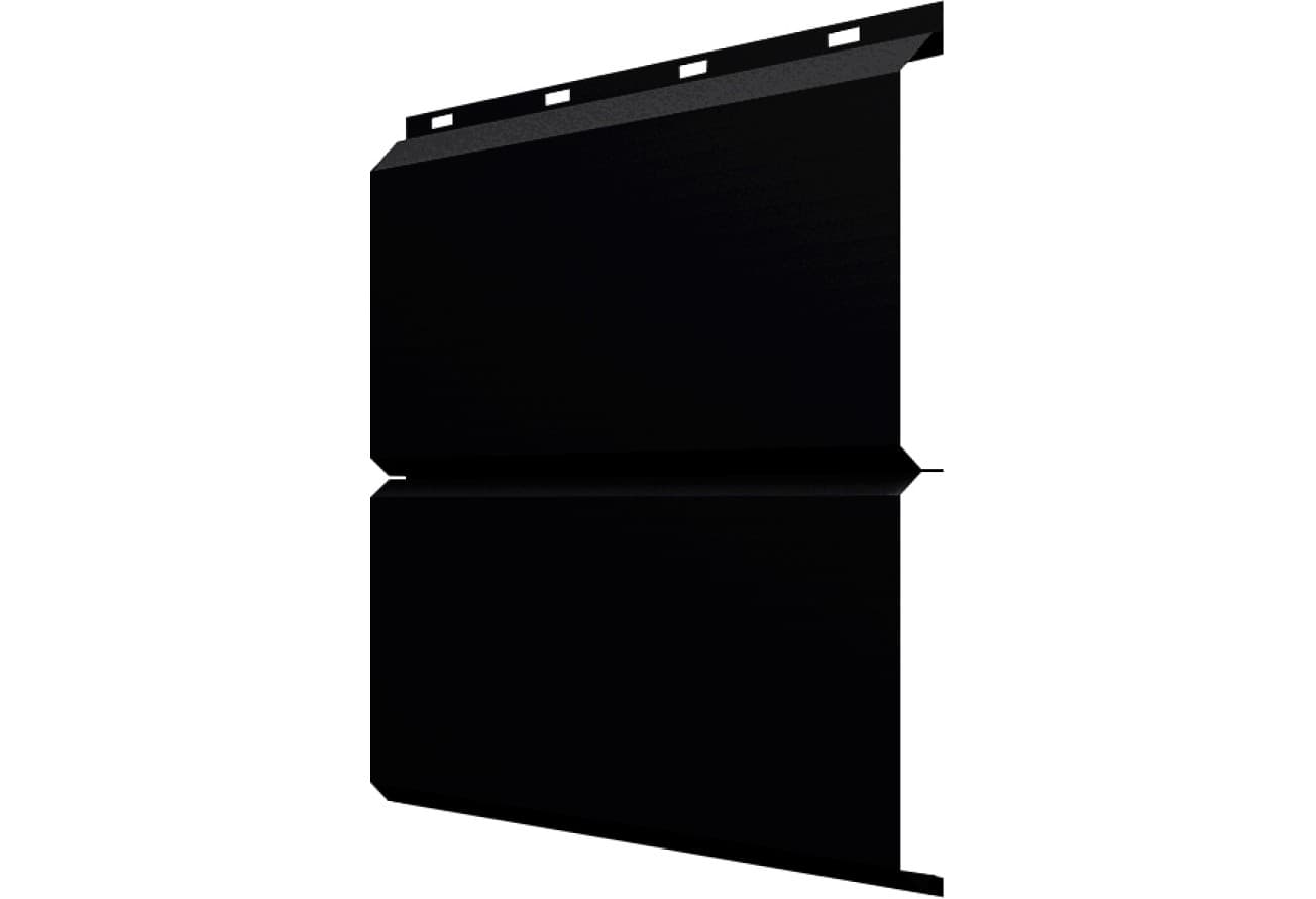 ЭкоБрус Grand Line 0,45 Drap ТХ двухсторонний с пленкой RAL 9005 черный