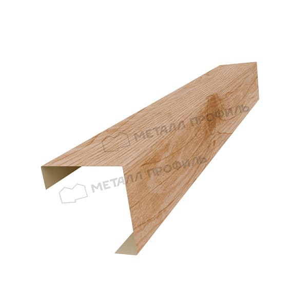 Планка угла декоративная на столб 60мм 62х62 х 2000 (ECOSTEEL_T-01-Сосна-0.5)