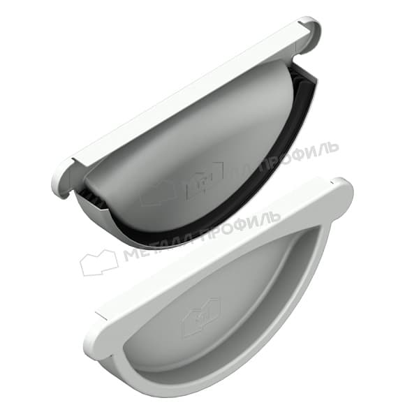 Заглушка желоба МЕТАЛЛ ПРОФИЛЬ GS lite D125 Ral 9003