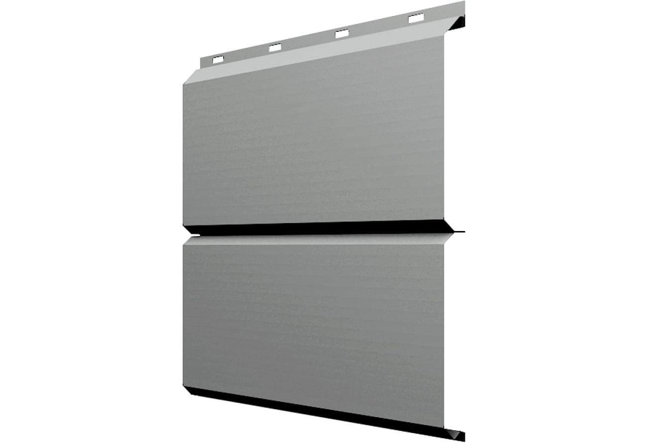 ЭкоБрус Grand Line 0,45 ПЭ RAL 9006 бело-алюминиевый