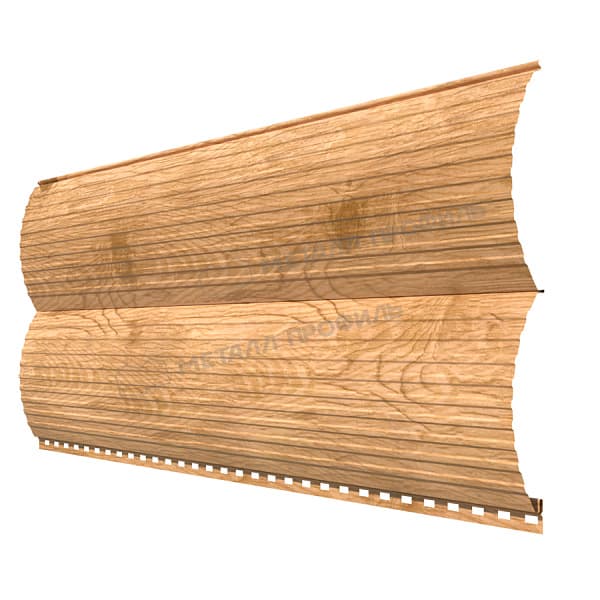 Сайдинг МЕТАЛЛ ПРОФИЛЬ Woodstock-Т-28х330 (ECOSTEEL_T-01-Сосна-0.5)