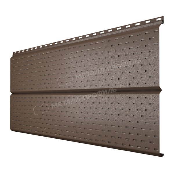 Софит МЕТАЛЛ ПРОФИЛЬ Lбрус-XL-14х335 (VALORI-20-Песчано-серый-0.5)