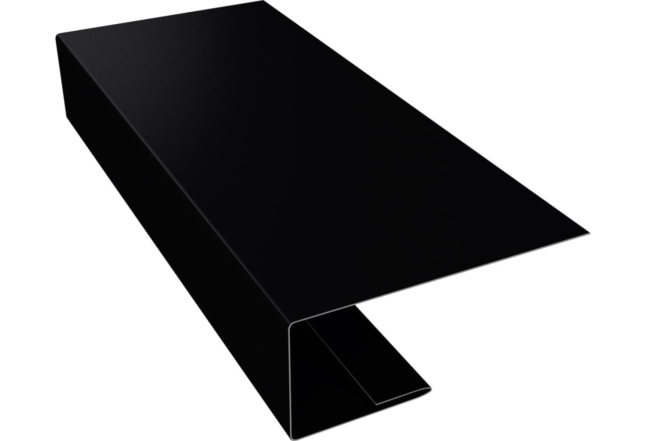 J-Профиль 18мм Grand Line 0,5 Velur RAL 9005 черный (2м)