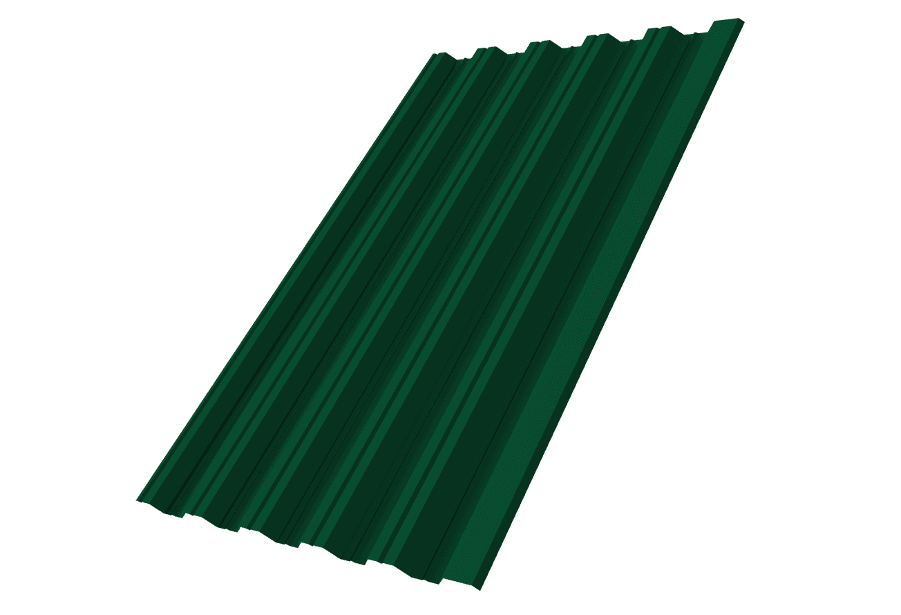 Профнастил НС35R Grand Line 0,45 Drap ТХ RAL 6005 зеленый мох