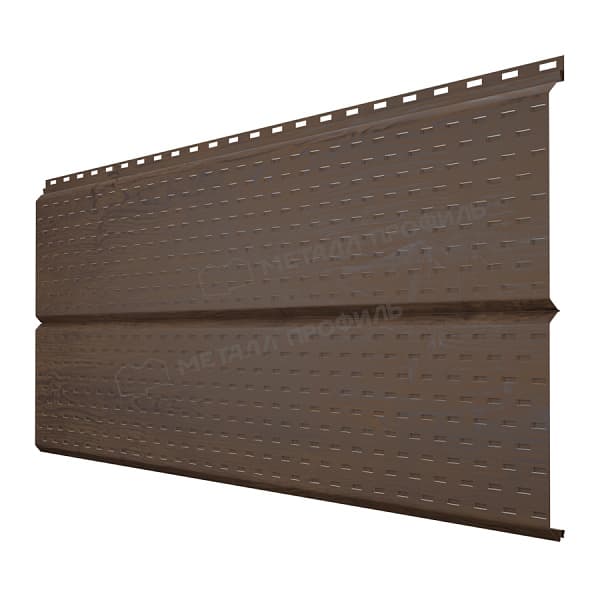 Софит МЕТАЛЛ ПРОФИЛЬ Lбрус-XL-14х335 (ECOSTEEL_MA-01-МореныйДуб-0.5)