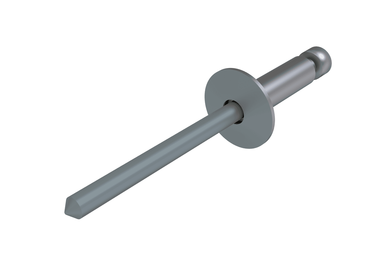 Заклёпка вытяжная Daxmer 4,8х16х14 RAL 7024 (250шт) нерж/нерж
