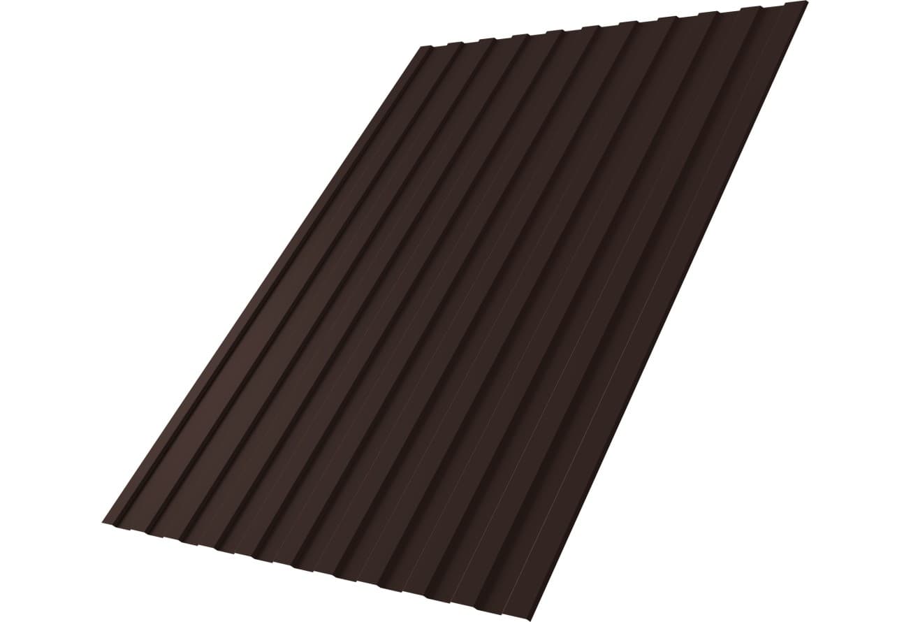 Профнастил С8A в02 Grand Line 0,45 ПЭ двухсторонний RAL 8017 шоколад