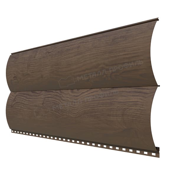 Сайдинг МЕТАЛЛ ПРОФИЛЬ Woodstock-28х330 (ECOSTEEL-01-МореныйДуб-0.5)