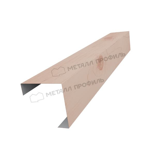 Планка угла декоративная на столб 60мм 62х62 х 3000 (ECOSTEEL_T-12-Орех-0.45)