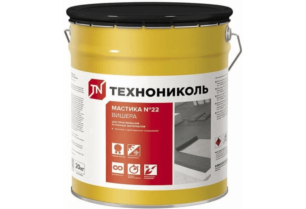 Мастика приклеивающая Технониколь №22 Вишера 20кг (ведро)