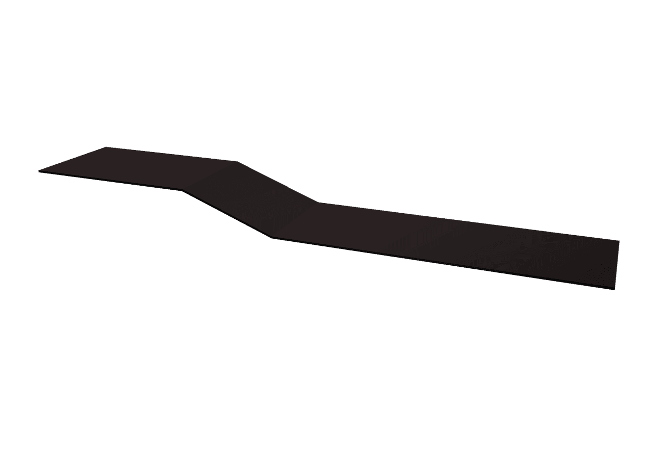 Планка крепежная фальц Grand Line 0,5 Drap RAL 9005 черный (3м)