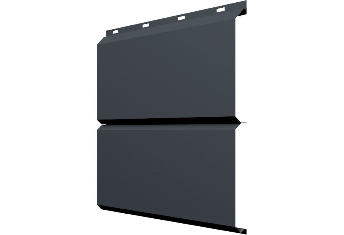 ЭкоБрус Grand Line 0,5 GreenCoat Pural БТ матовый RR 23 темно-серый (RAL 7024 мокрый асфальт)