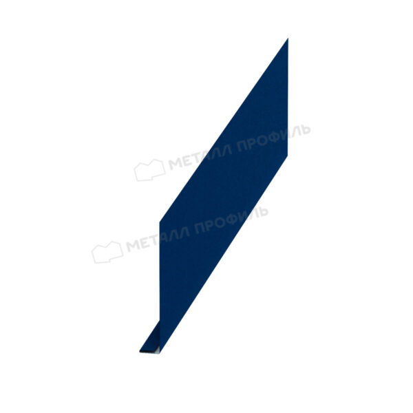 Планка карнизного свеса 25х2000 покрытие PURMAN® 0.50 мм - Темно-синий, Одностороннее покрытие