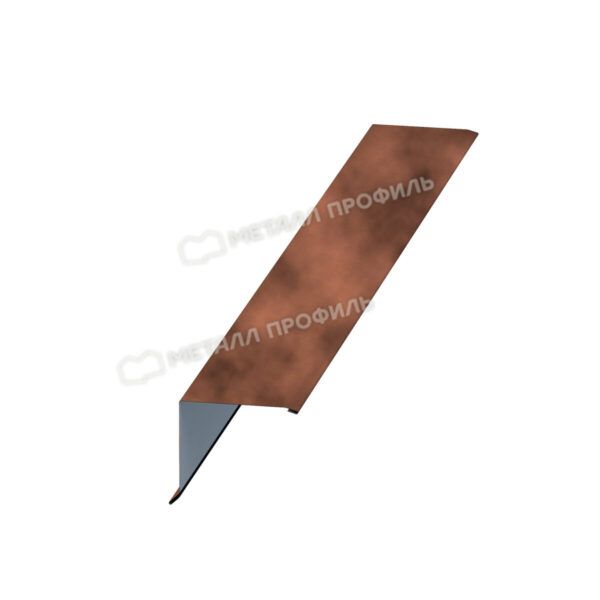 Планка торцевая 95х120х2000 покрытие CLOUDY® 0.50 мм - Терракотовый, Одностороннее покрытие
