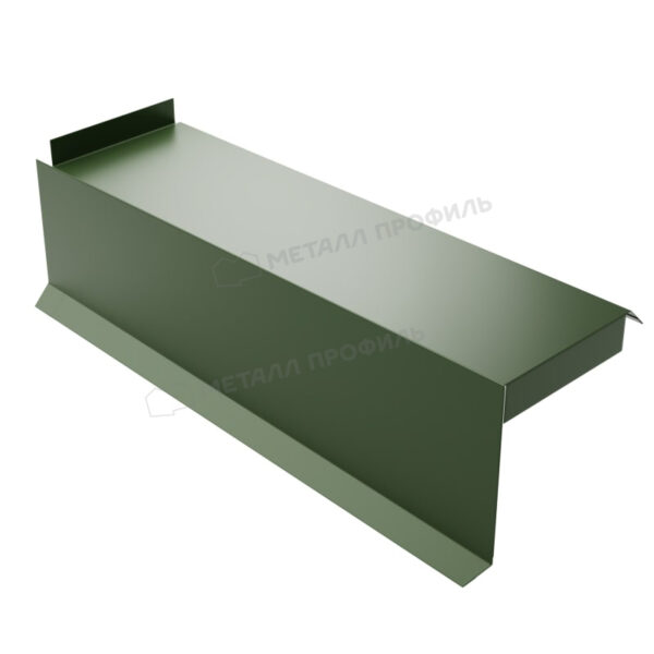 Планка сегментная торцевая левая 350 мм покрытие PURETAN® 0.50 мм - RAL 8017, Одностороннее покрытие
