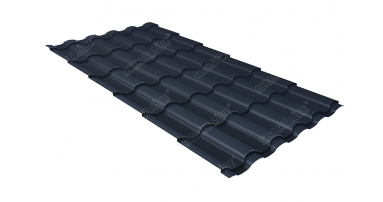 Металлочерепица кредо покрытие Rooftop Matte 0.50 мм - RAL 7024