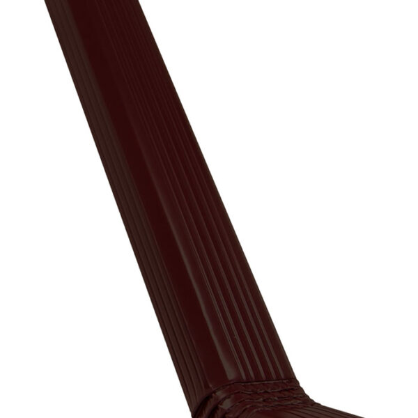 Труба прямоугольная с коленом Vortex Matt 1м покрытие Drap - RAL 8017