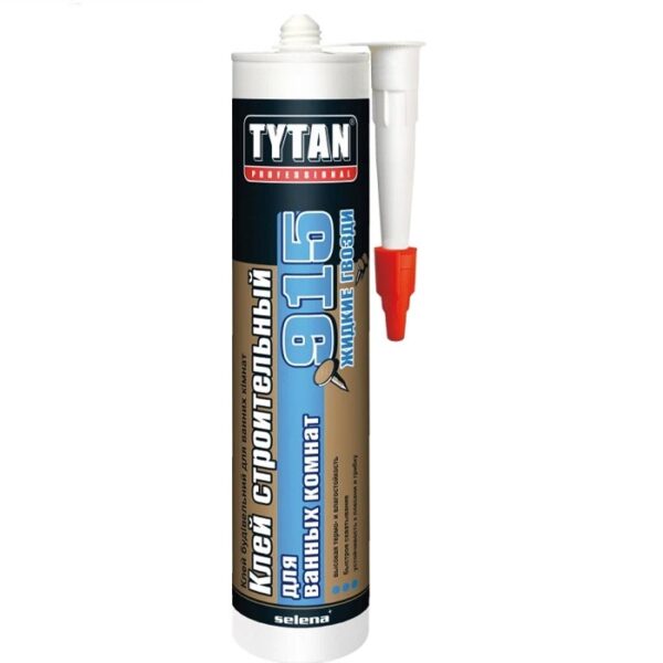 Клей строительный Tytan Professional №915 для ванных комнат белый 440г (23349)