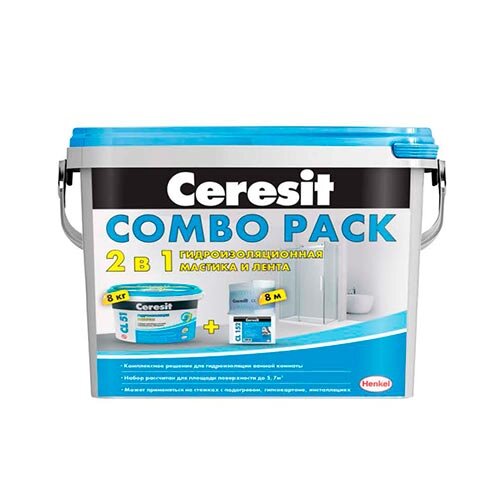 Комплект Ceresit Combo Pack: Гидроизоляции CL 51+Лента Cl 152 (2642103)
