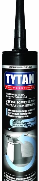 Герметик Tytan Professional Битумный для Металлической кровли серебристый 310 мл (91370) *1/12