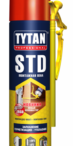 Пена монтажная бытовая Tytan Professional STD ЭРГО 500 мл 21345 *1/12