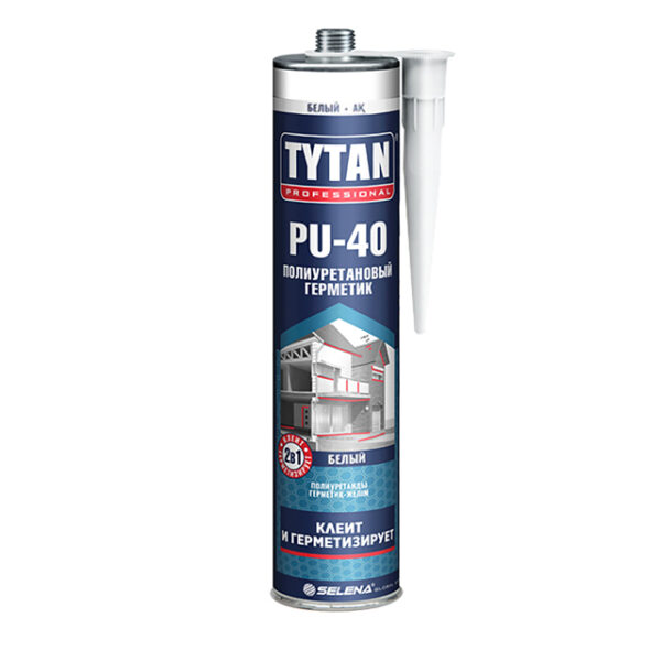 Герметик полиуретановый Tytan Professional PU 40 белый 310 мл 66244